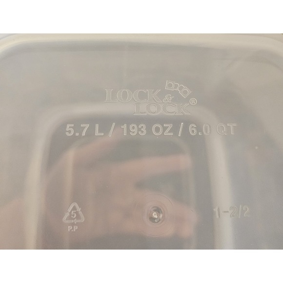 Lock&Lock Green Snap On Lids Plastic Set Of 4 Food Storage Containers - Picture 4 of 7